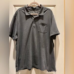 Eddie Bauer Men's Gray Short Sleeve Polo Shirt size 3XL